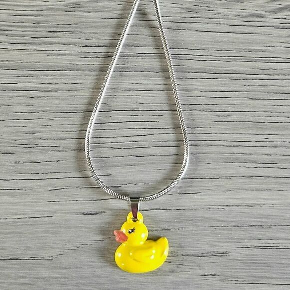ZOX "LUCKY DUCK" #616 SILVER DUCKY NECKLACE NEW COLLECTIBLE VINTAGE - Picture 13 of 13